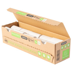 Bobine pour tickets de carte bancaire 57x40mm - 18m - 1 pli thermique 55g/m2 sans phénol et sans plastique