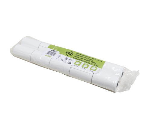 Bobine pour tickets de carte bancaire 57x35mm - 14m - 1 pli thermique 55g/m2 sans Phenol