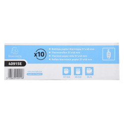 Bobine pour tickets de carte bancaire 57x46mm - 24m - 1 pli thermique 55g/m2.