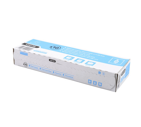Bobine pour tickets de carte bancaire 57x46mm - 24m - 1 pli thermique 55g/m2.
