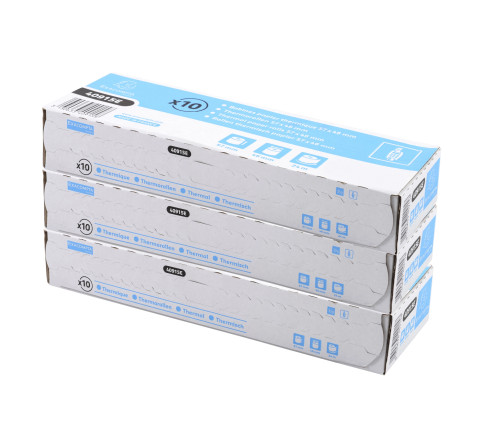 Bobine pour tickets de carte bancaire 57x46mm - 24m - 1 pli thermique 55g/m2.