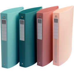 Classeur 4 anneaux SKANDI en polypropylène recyclé, dos 4 cm, format A