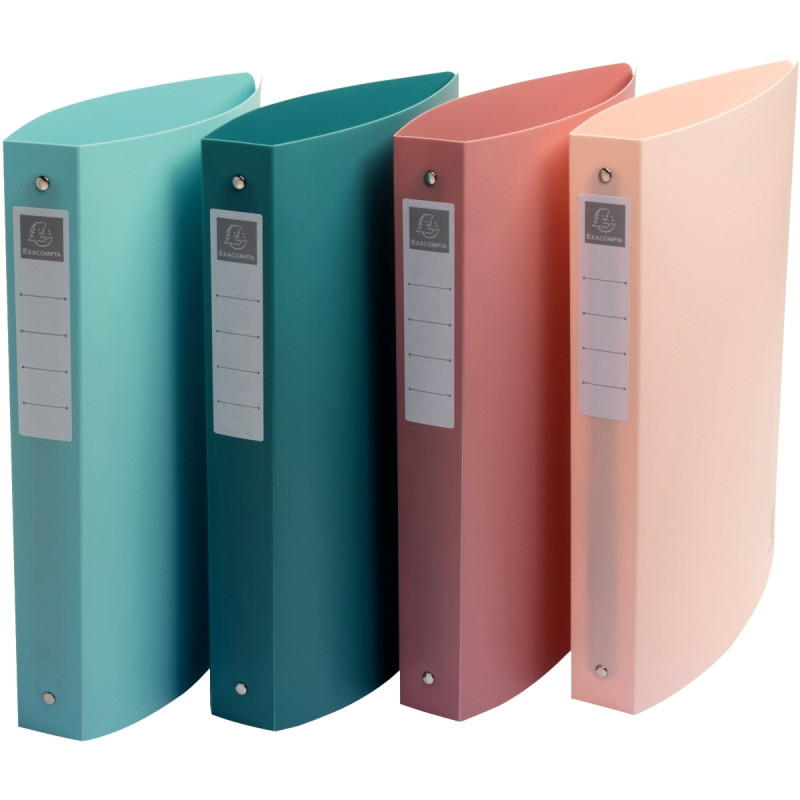Classeur 4 anneaux SKANDI en polypropylène recyclé, dos 4 cm, format A