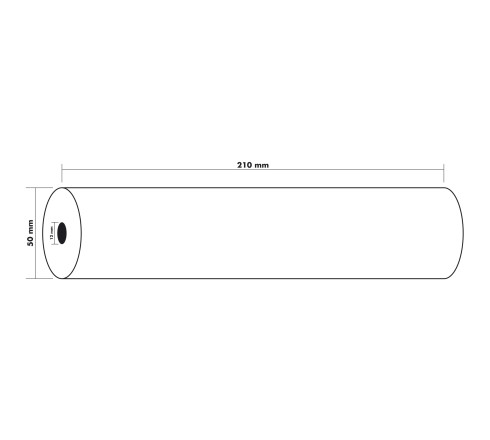 Bobine Fax 210x50 mm - papier thermique 55g/m2