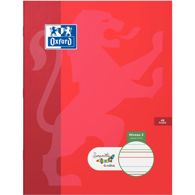 Cahier DYS format 17x22 cm, 48 pages interligne 3 mm