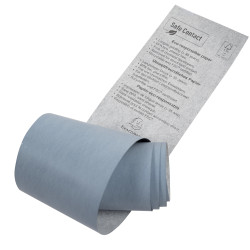 Bobine pour tickets de carte bancaire 57x40mm - 18m - 1 pli thermique 52g/m2 - Safe Contact.