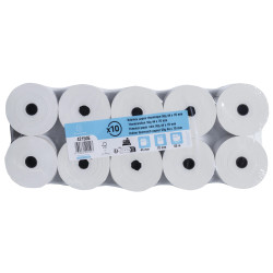 Bobine pour tickets de caisse 44x70mm - 60m - 1 pli thermique 55g/m2.