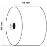 Bobine pour tickets de caisse 44x70mm - 60m - 1 pli thermique 55g/m2.