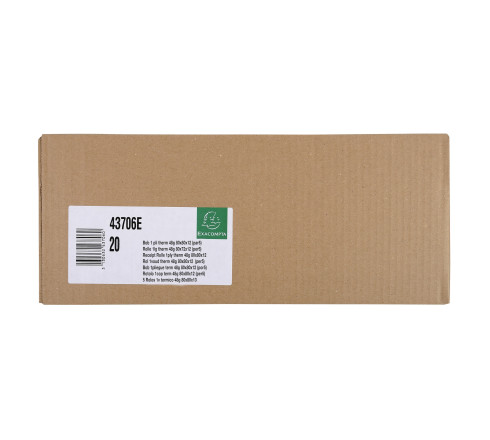 Bobine pour tickets de caisse 80x70mm - 72m - 1 pli thermique 48g/m2.