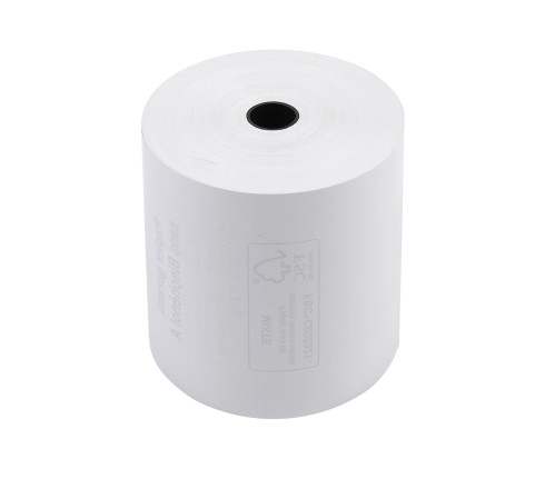 Bobine pour tickets de caisse 80x72mm - 76m - 1 pli thermique 48g/m2.