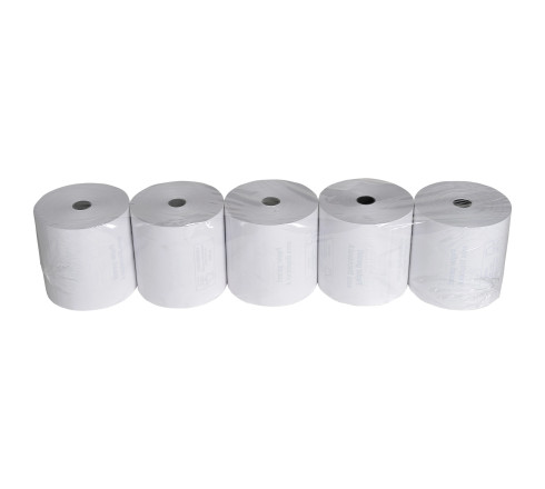 Bobine pour tickets de caisse 80x72mm - 76m - 1 pli thermique 48g/m2.