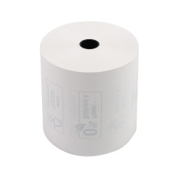Bobine pour tickets de caisse 80x72- 76m - 1 pli thermique 48m2 sans Phenol