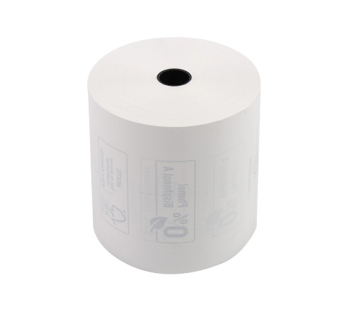 Bobine pour tickets de caisse 80x72- 76m - 1 pli thermique 48m2 sans Phenol