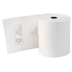 Bobine pour tickets de caisse 80x70mm - 72m - 1 pli thermique 48g/m2.
