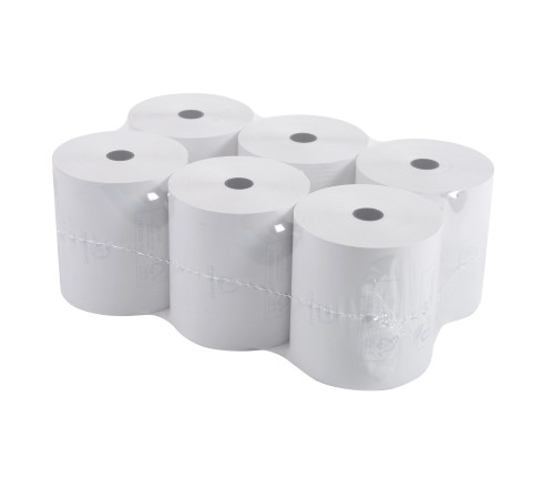 Bobine pour tickets de caisse 80x70mm - 72m - 1 pli thermique 48g/m2.