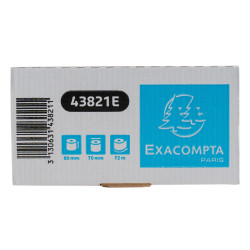 Bobine pour tickets de caisse 80x70mm - 72m - 1 pli thermique 48g/m2.
