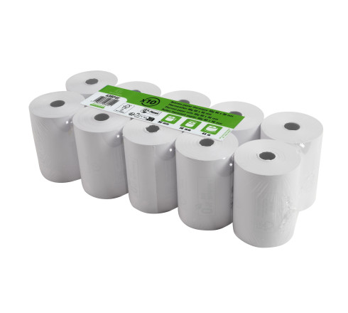 Bobine pour balance 80x56mm - 44m - 1 pli thermique 48g/m2 sans Phenol.