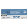 Bobine pour tickets de caisse 80x80mm - 76m - 1 pli thermique 52g/m2 - Safe Contact.