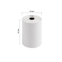 Bobine pour tickets de carte bancaire 57x37mm - 18m - 1 pli thermique 48g/m2