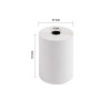 Bobine pour tickets de carte bancaire 57x37mm - 18m - 1 pli thermique 48g/m2