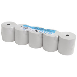 Bobine pour tickets de caisse 80x73m - 80m - 1 pli thermique 48/m2- grande longueur.
