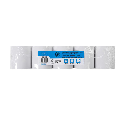 Bobine pour tickets de caisse 80x80mm - 95m - 1 pli thermique 48/m2 - grande longueur.