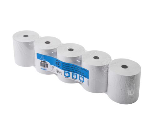 Bobine pour tickets de caisse 80x80mm - 95m - 1 pli thermique 48/m2 - grande longueur.