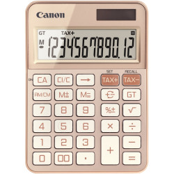 Machine à calculer pour bureau 12 chiffres Canon KS-125KB Or Rose