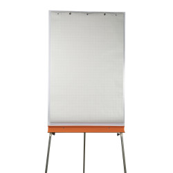 Recharge papier pour tableaux de conférence - 48 feuilles papier 60g quadrillé - réglure bleue 25x25mm - 63x98cm