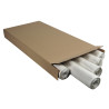 Recharge papier pour tableaux de conférence - 48 feuilles papier 60g quadrillé - réglure bleue 25x25mm - 63x98cm