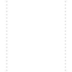 1000 feuilles de listing blanc 240x11 1pli microperforations 4 côtés Bandes Caroll Détachables Papier Clairalfa 80g