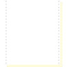 1000 feuilles de listing autocopiantes blanc/jaune 240x11 2plis Bandes Caroll Détachables