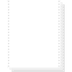 1000 feuilles de listing autocopiantes blanc 240x12 3plis Bandes Caroll Détachables
