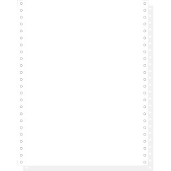 1000 feuilles de listing autocopiantes blanc 240x12 2plis Bandes Caroll Détachables