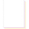 1000 feuilles de listing autocopiantes blanc/rose/jaune 240x12 3plis Bandes Caroll Détachables
