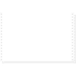 1000 feuilles de listing autocopiantes blanc 330x8 1/2 2plis Bandes Caroll Détachables