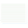 1000 feuilles de listing autocopiant zoné vert/bleu 380x11 2plis Bandes Caroll Non Détachables