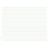 2000 feuilles de listing zoné vert 380x11 1pli Bandes Caroll Non Détachables 70g