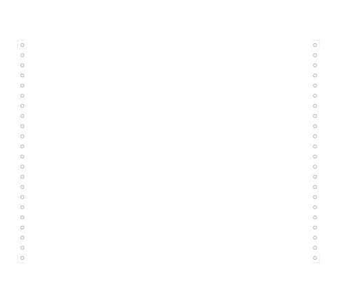2000 feuilles de listing blanc 380x11 1pli Bandes Caroll Détachables 70g