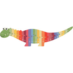 Puzzle dinosaure alphabet