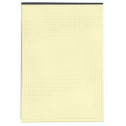 Bloc Black block 29,7x21cm - Papier jaune quadrillé 5x5 - 70 feuillets