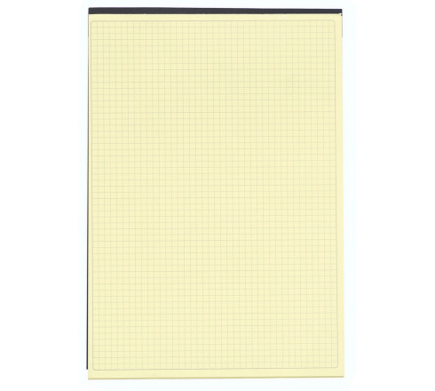 Bloc Black block 29,7x21cm - Papier jaune quadrillé 5x5 - 70 feuillets