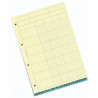 Bloc de contrôle comptable 29,7x21cm - 4 colonnes - 70 feuillets