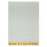 Bloc de contrôle comptable 29,7x21cm - 6 colonnes - 70 feuillets