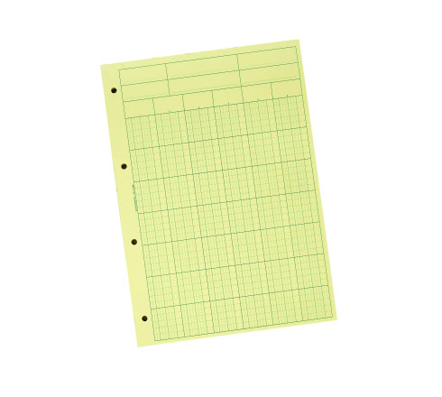 Bloc de contrôle comptable 29,7x21cm - 6 colonnes - 70 feuillets