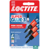 Blister de 3 tubes colle 1g superglue 3