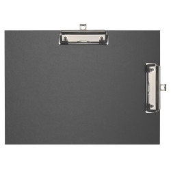 Porte-bloc double clip papier enduit - Format 23x32cm pour A4