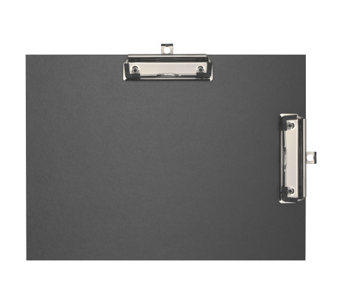 Porte-bloc double clip papier enduit - Format 23x32cm pour A4