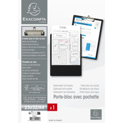 Porte-bloc avec pochette - Format 23x32cm pour A4