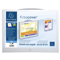 Valisette à poignée amovible polypropylène opaque 8/10e Krea Cover - 24x32cm